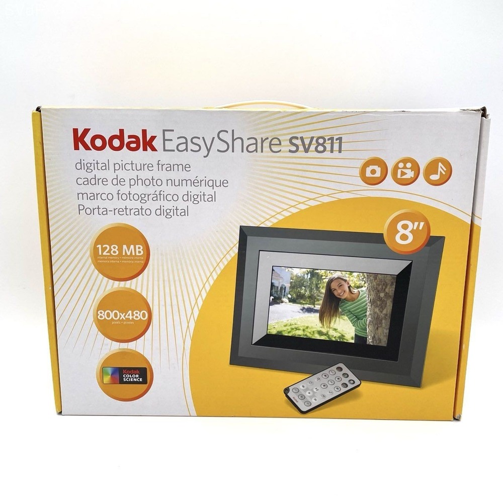 Kodak EasyShare SV811 8" Digital Picture Frame 800x480 128MB New In Box